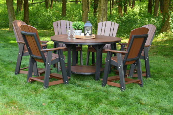 7 Piece Set with 60 inch Round Pub Table and 6 Balcony Chairs by Wildridge